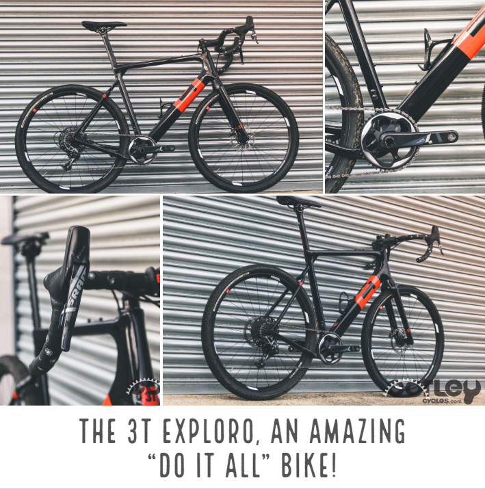 CorleyCycles's tweet photo. We currently have a 3T Exploro demo bike in store if you want to come and take a look... 👀 The perfect do it all bike!

#corleycycles #miltonkeynes #demo #demobike #3t #exploro #gravelbike #gravellife #ride #carbon #sram #ride #explore https://t.co/cdA3WNWiLH