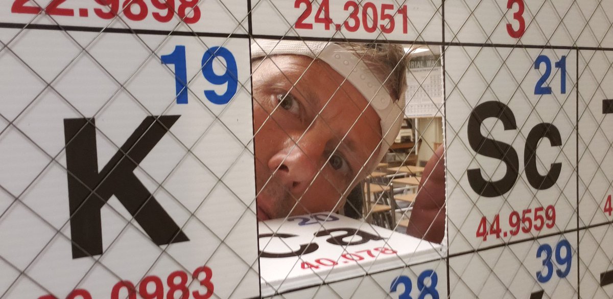 jmmchemcom's tweet photo. A major safety upgrade took place in room 667 yesterday: Replacement of old corrugated cardboard window coverings  with a custom-fit PTOE, including a Calcium "peep-hole" for added security. #BehindThePTOE #TminusTwoWeeks https://t.co/PHUD2en6dq