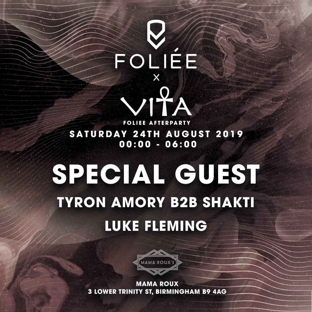 vitabirmingham's tweet image. ‼️ THIS WEEKEND ‼️

We are collaborating with heavyweights @folieemusic to bring you an exclusive limited capacity afterparty at @mamarouxsbham 🔊

Tickets available here and selling fast - skiddle.com/e/13618219