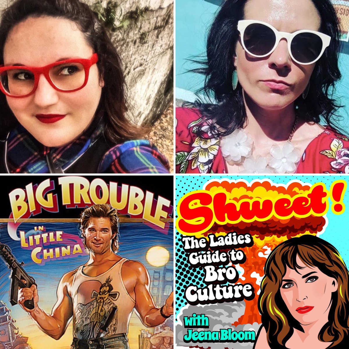 This is Jeena Bloom on the <a href="/morebananapods/">More Banana</a> Express telling you get the new ep of Shweet! featuring <a href="/TogetherStan/">Stan_tomorrow_x_together</a>, aka @LaurenABrickman &amp; <a href="/caitorade/">Caitlin Bitzegaio</a> talkin bout Big Trouble in Little China! Listen now <a href="/ApplePodcasts/">Apple Podcasts</a> &amp; everywhere else you get pods! #podcast #podcast #jackburton