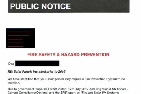 SolarEnergyUK_'s tweet photo. Beware of letters soliciting rooftop #solar PV system “health checks”. 

If you receive a communication which looks similar to the example shown, please disregard it.

@BRE_Group

https://t.co/DOG5Z9AFXO https://t.co/b0ITiJrCyl