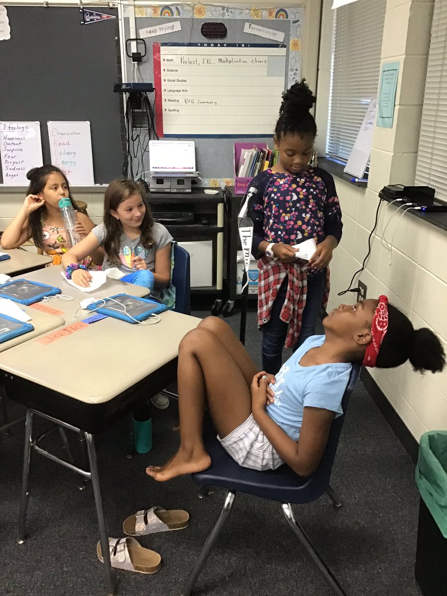 mickschdale's tweet photo. Students sharing jokes and riddles at “The Mic!” #rtslearns #d56achieves #rtsvikings https://t.co/rNZCQkVf4I