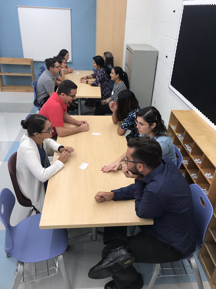 Our first year teachers doing some speed dating with difficult conversations! #edisonk12