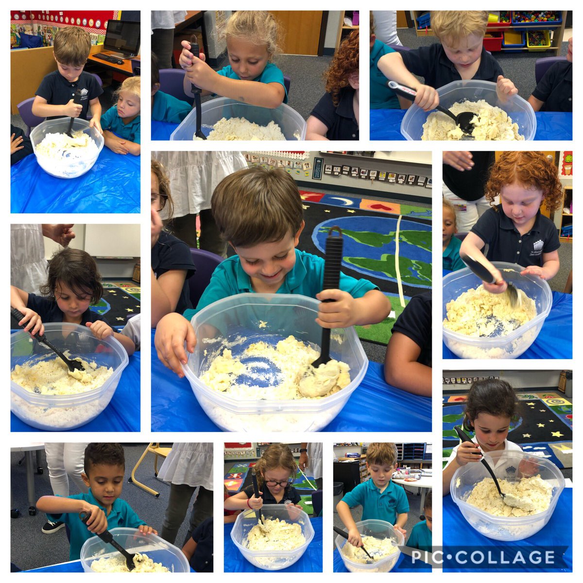 drifdavis's tweet image. Measuring ingredients for our sugar cookies in math! #munchiemath #davisme