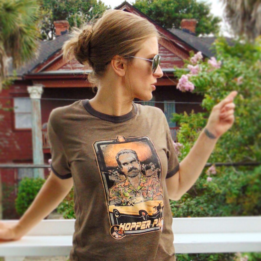 jeffersondoneal's tweet photo. Is that Chief Hopper I see over there? You can always find him at Our website for a limited time! #elateapparel1 #chiefjimhopper #chiefjimhopperstrangerthings #strangerthings #strangerthingsseason3 #netflix #netflixshows #hopperpi #screenprinting #strangerthingstshirt https://t.co/efOLkt4Z6E