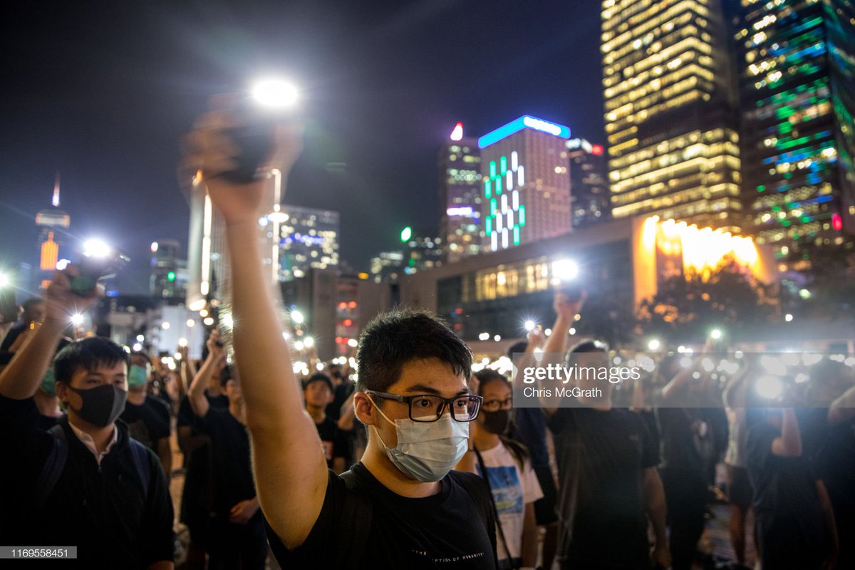 Students protest during an anti- government rally in Hong Kong 📷: <a href="/cmcgrath_photo/">Chris McGrath</a> #HongKongProtests