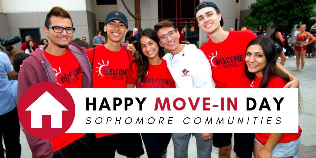 StuAccountSDSU's tweet photo. It's move-in day for our sophomore communities and a few floors in Chapultepec and Huaxyacac! Once you've moved in be sure to jot down the Housing &amp; Meal plan payment deadlines #AztecMoveIn https://t.co/bwWFcHlPwY