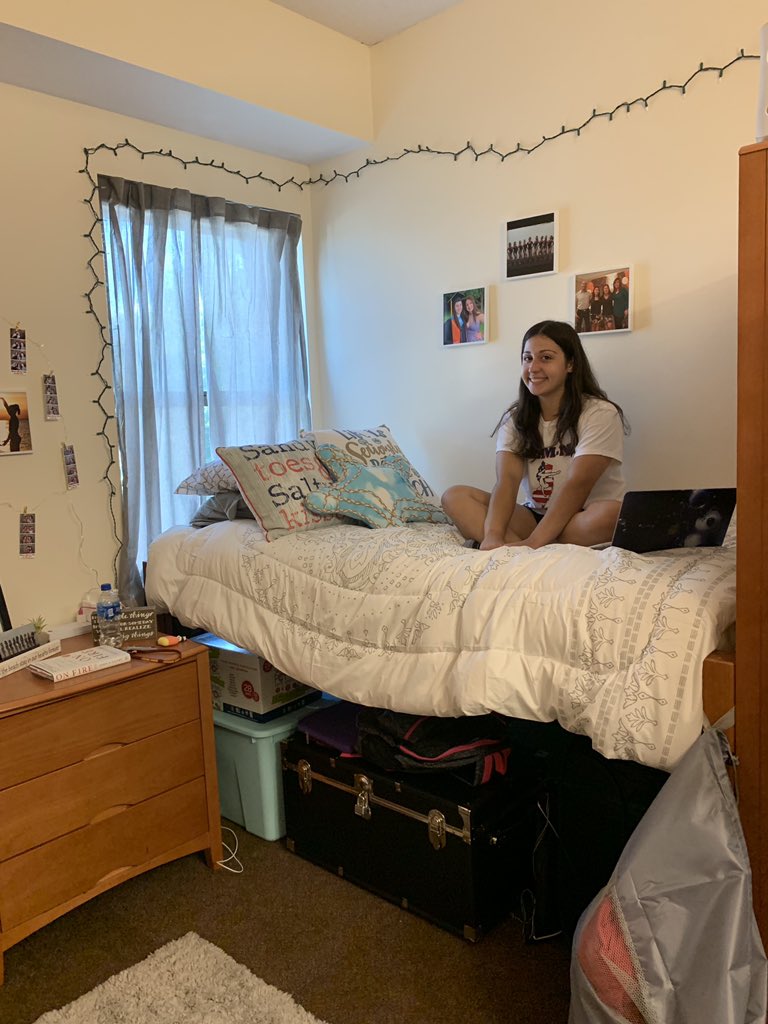 guacrotumbling's tweet photo. Check out freshman Addy, Michaelah, Abby and Maria’s dorm rooms. Welcome home and #GoKnights https://t.co/O59L0ZHiim