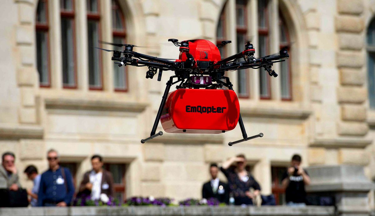 InvestinBavaria's tweet photo. The progress with #drones is continually advancing. #Bavarian #startup #Emqopter has succeeded in developing the first fully #autonomous delivery drone for urban airspace.
Read more in our Interview, e.g. how the founders profit from @Uni_WUE 🚀 https://t.co/HW9B9hNmlF
#bytevaria https://t.co/mnNSbdVJtS