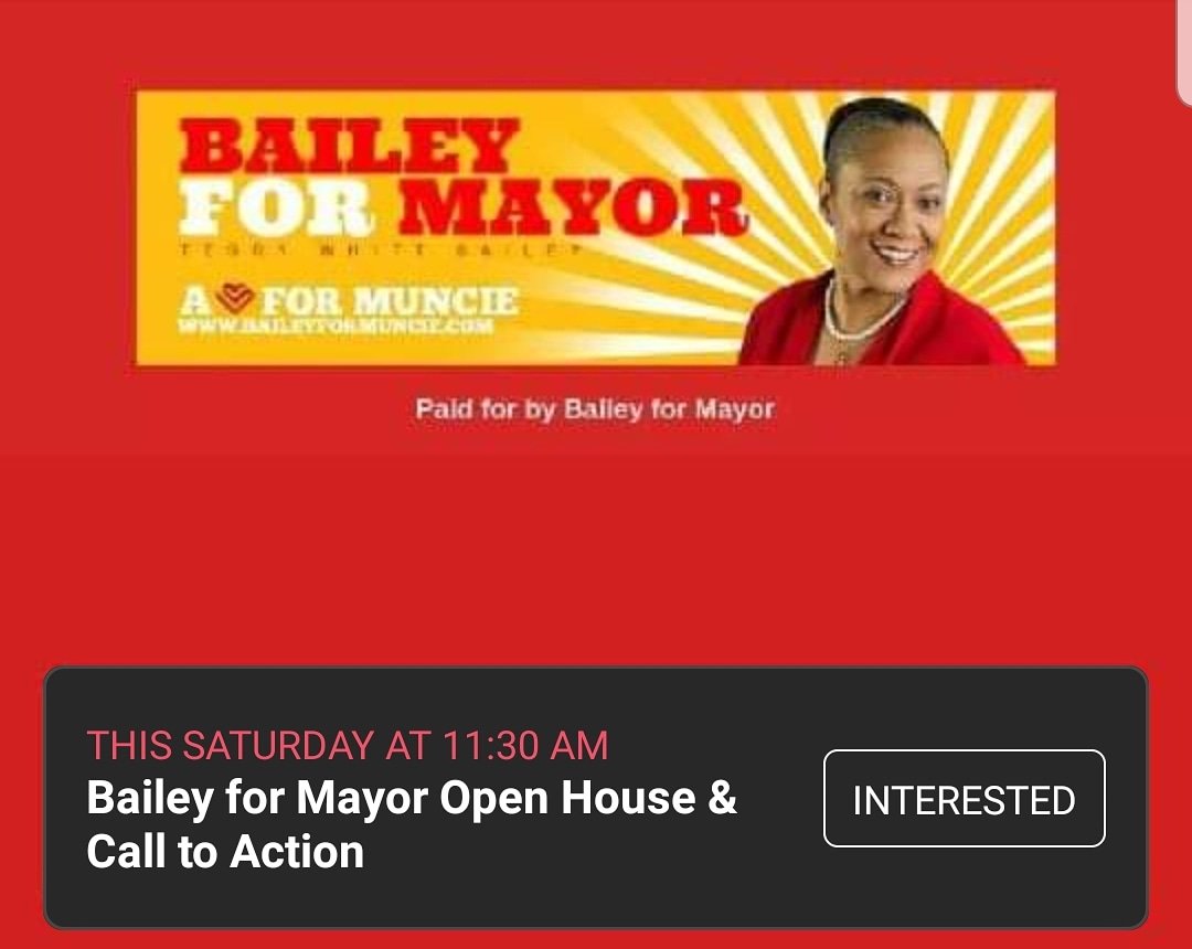 BaileyForMuncie's tweet photo. Please join us this Saturday August 24th, 2019 at Bailey for Mayor Headquarters from 11:30a-1p for an Open House &amp; Call to Action meeting. The address is 425 N High St Suite 4 in Downtown Muncie. Hope to see you there! #TogetherWeRise #BaileyForMayor https://t.co/HCbRwol1KS