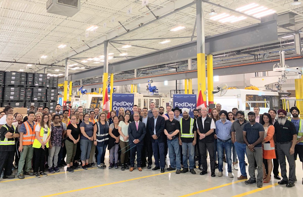 FedDevOntario's tweet image. We are pleased to support Global Plas Inc. as they expand operations and incorporate #AdvancedRobotics and automation to meet growing demand