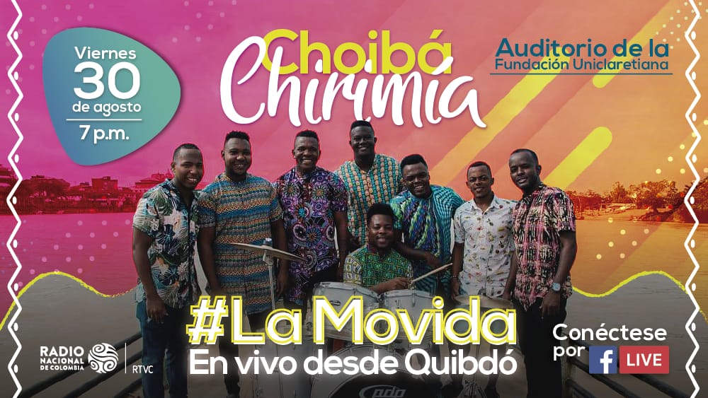 #Recomendado 🎧 El folclor del Chocó se gozará este viernes en #LaMovida con #ChoibáChirimía. 👏🏾🎶 No se pierda la transmisión por #FBLive y @RadNalChoco desde las 7 p.m. 📺🎵