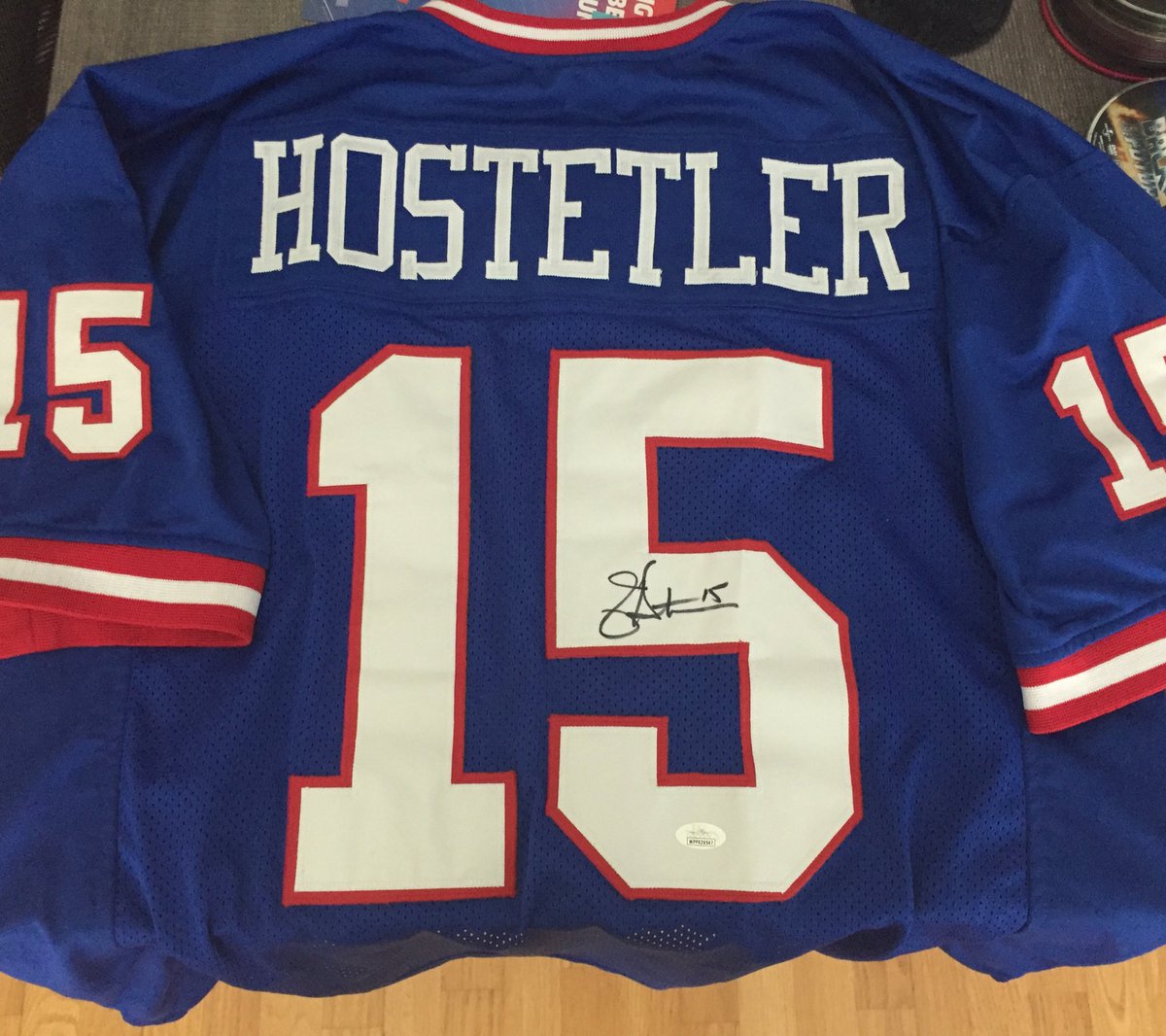 Piratefan0's tweet photo. Look what I got in the mail today! π΅π΄π΅π΄π
Thanks @JPRS_SHOWS and #JeffHostetler! One of my favs growing up in the 80s & 90s. Difficult autograph to get so very excited. Thanks again!
@Giants @Bleedsbigblue #JSACertified https://t.co/emSp3uuJ0q