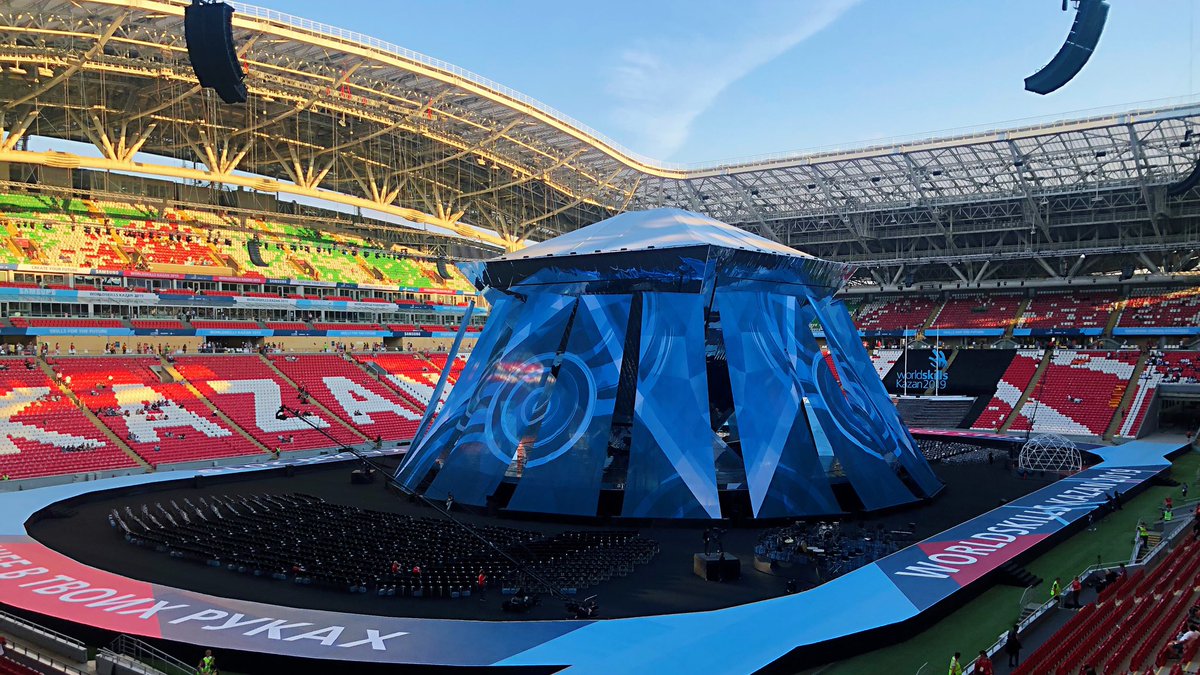 Opening Ceremony of the 45th world skills on Kazan