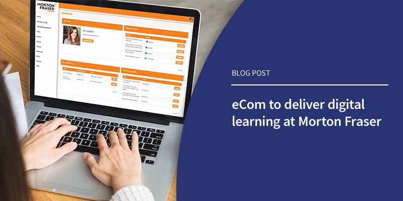 eCom_Learn's tweet photo. Delighted to announce that we’ve been awarded the contract to deliver a flexible learning solution for @MortonFraserLLP find out more- https://t.co/wi7T9fxj1Z
#eLearning #eLearningForScotland #DigitalLearning #LMS https://t.co/8csy8m71in