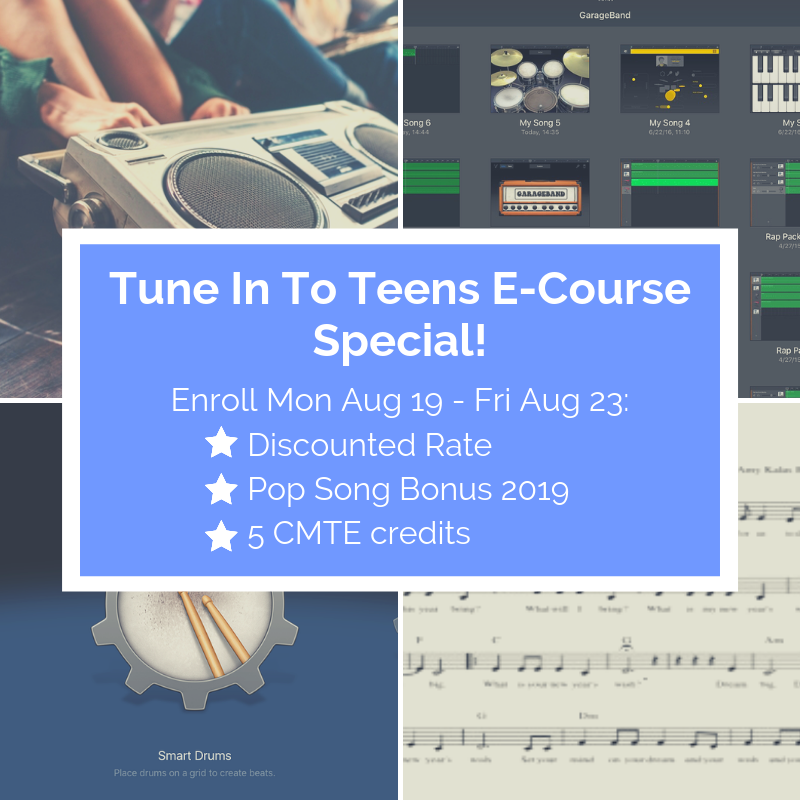 AmyMTBC's tweet photo. It's happening this week! If you work with #teens with #autism &amp; other #specialneeds, check out the #musictherapy E-Course jam packed with session ideas &amp; strategies for success: https://t.co/Jilg3t0mXd https://t.co/lXJYjvwgJ2