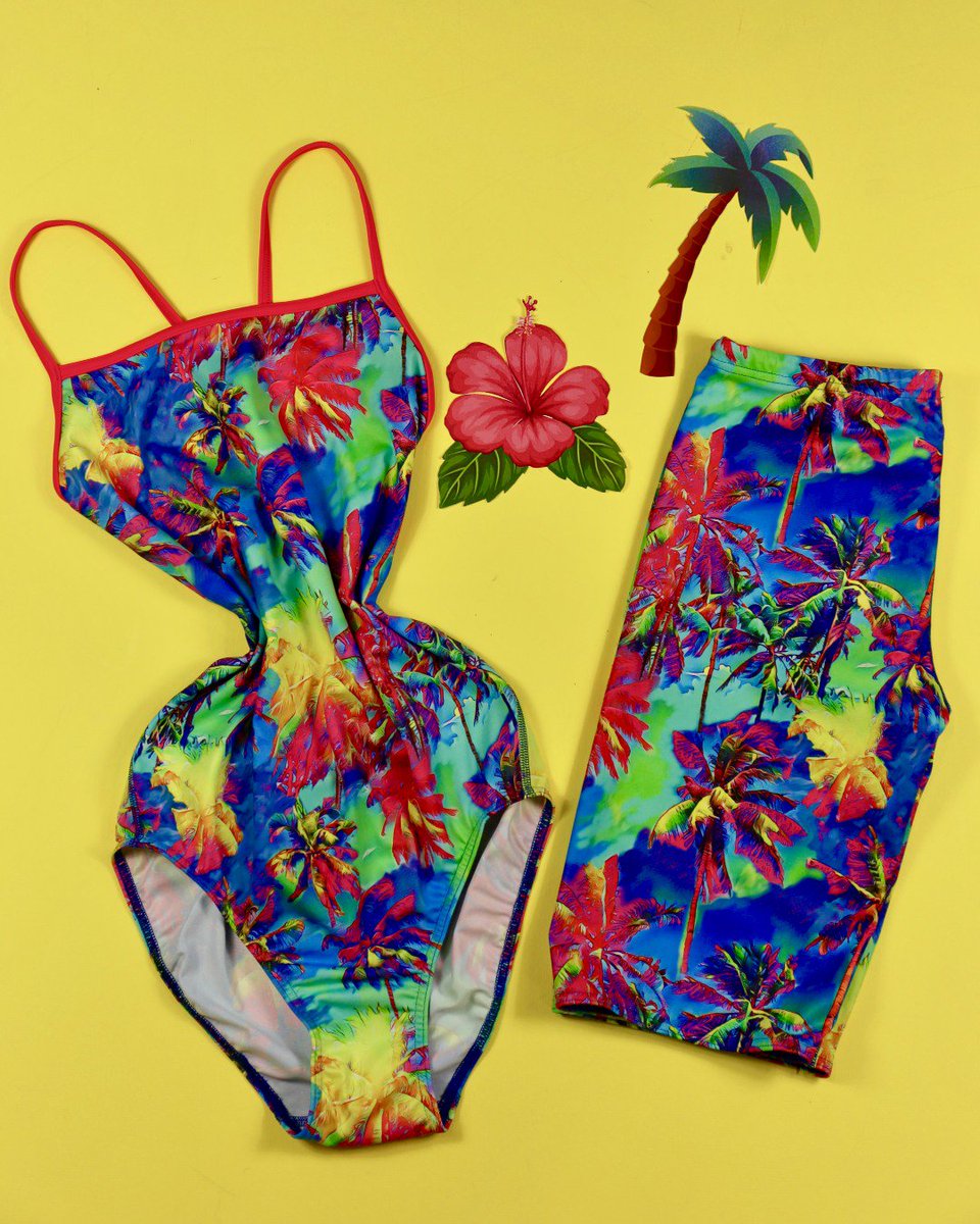 Dive into colour with our Holiday Ecotech ladies tie back swimsuit!