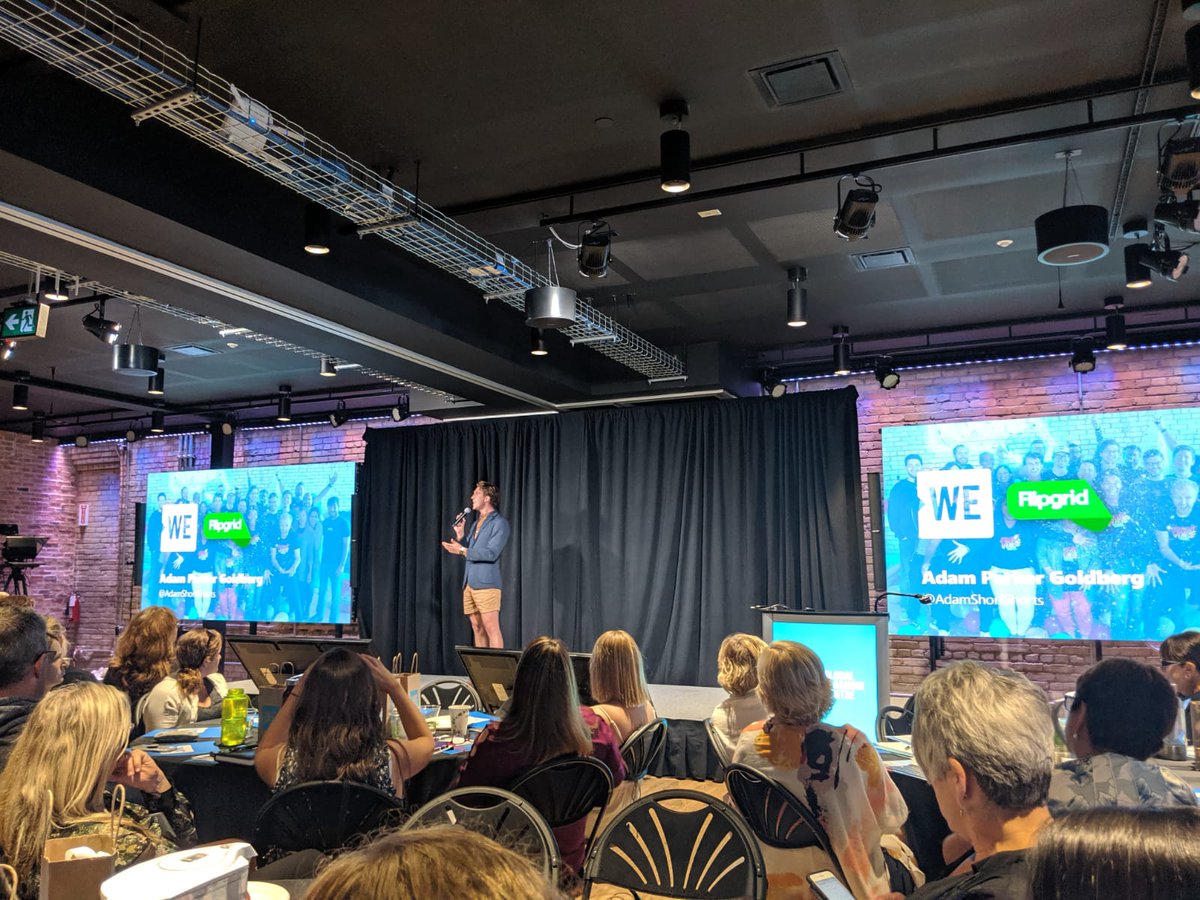 WEMovement's tweet photo. "We are here to empower student voice!" - @AdamShortShorts
#EdSummit2019 #WEteachers #WEschools https://t.co/Gz6Ap638xb
