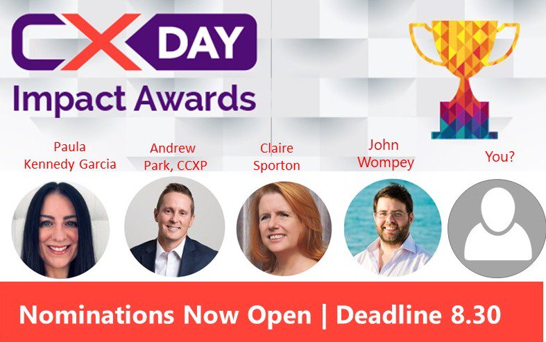 CXPA_Assoc's tweet photo. On this #TBT we remember last years CX Impact Award Winners: Outstanding Providers and the hard work of #CXpros. We recognize individuals who advance CX with CX Impact Awards. Please help us reward deserving #CXpros & submit a nomination. Deadline 8/30th https://t.co/cUO0V57VDw https://t.co/zlTr9Fj3ib