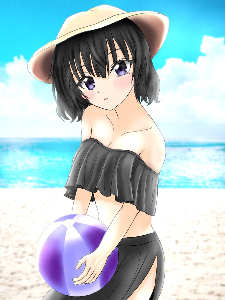 Tkm Na Tviteru Happy Birthday 玲音 水着姿を想像して描きました 玲音の髪は短い方が可愛くて好き 寄宿学校のジュリエット 狗神玲音誕生祭19