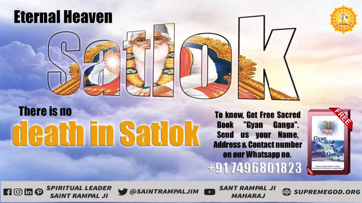 ylpowv6's tweet photo. #BabaComeBack #Apna_Ghar_Satlok the Most scientific theory given by saint rampal ji must watch sadhna tv daily bat 7:30 pm and order free book by following number. https://t.co/0hc5dqjGbt