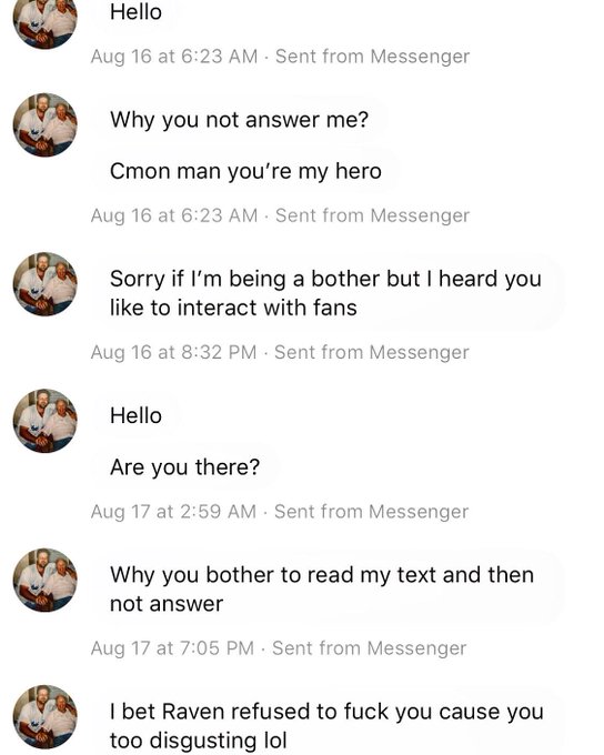 It always makes me laugh to see fans fight with themselves in my DM&rsquo;s. This guy only took 24 hours to<a href="/tag/funny"class="tags"><span>#funny</span></a><a href="/tag/celebrity"class="tags"><span>#celebrity</span></a><a href="/tag/fans"class="tags"><span>#fans</span></a><a href="/tag/ronjeremy"class="tags"><span>#ronjeremy</span></a><a href="/tag/hollywood"class="tags"><span>#hollywood</span></a>
