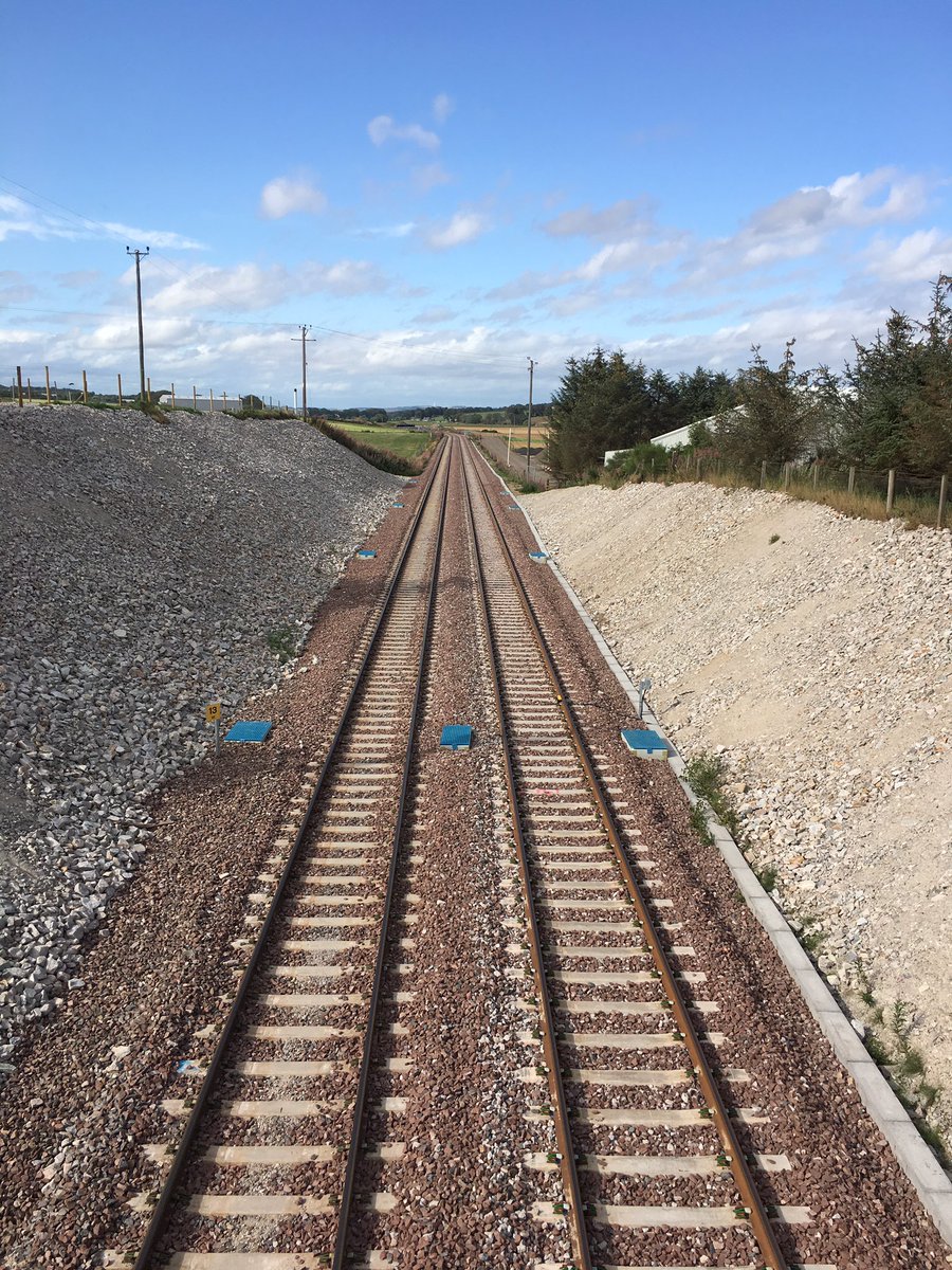 Great to see <a href="/ScotRail/">ScotRail</a> trains running again following successful completion of <a href="/NetworkRailA2I/">Network Rail A2I</a> and continued progress on the new station for Kintore. Half-hourly services between Inverurie and Aberdeen coming soon! <a href="/NetworkRailSCOT/">Network Rail Scotland</a> @BAMNuttall <a href="/Aberdeenshire/">Aberdeenshire Council</a> <a href="/Nestrans/">Nestrans</a>