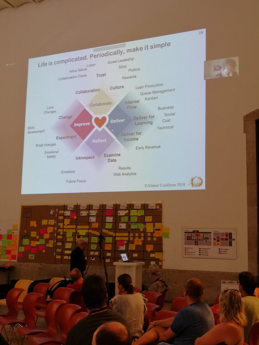 Alistair Cockburn remote at the ALE 2019 #iamlearning #kegon <a href="/kegon_ag/">KEGON AG</a>