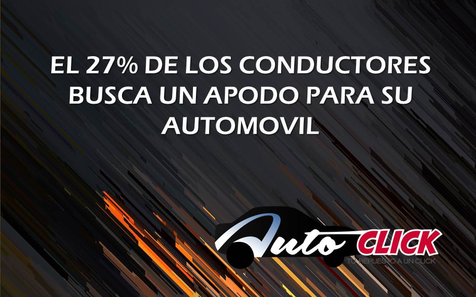RepAutoclick's tweet image. #Curiosidades El 27% de los conductores busca un apodo para su automóvil