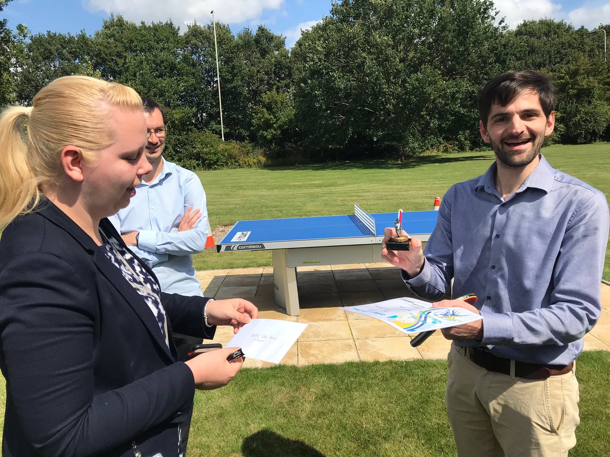 CAPITOLspace's tweet photo. A big congratulations to our Capitol Table Tennis Champion of 2019 Martin of @aoitgroup. Played like a lengend! 😁 and well done to Andrew of @IHSMarkit 2nd place is not a bad spot at all! The next championships are gonna be bigger and better! Until next time 🏓 https://t.co/IQQwbme0mP