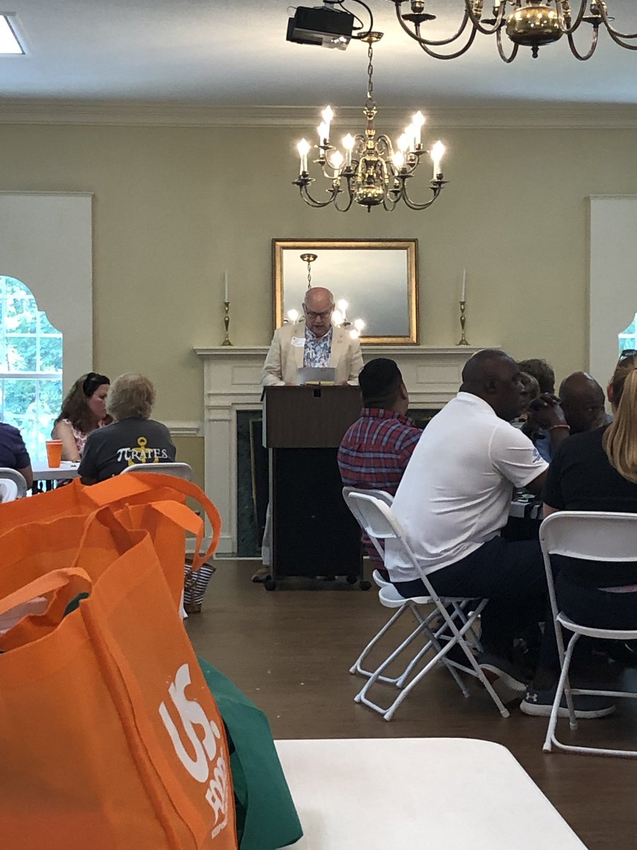 Dr_BrianJohnson's tweet photo. Corinth Holders HS teachers want to say thank you to the Zebulon Chamber  of Commerce for sponsoring our school with a school supply drive. Also, thank you to the Zebulon Mayor and Phil Ford for speaking to all of us. Thank you! @CHHSPirates #RaiseTheFlag #CorinthCrew https://t.co/YTOdkeydQO
