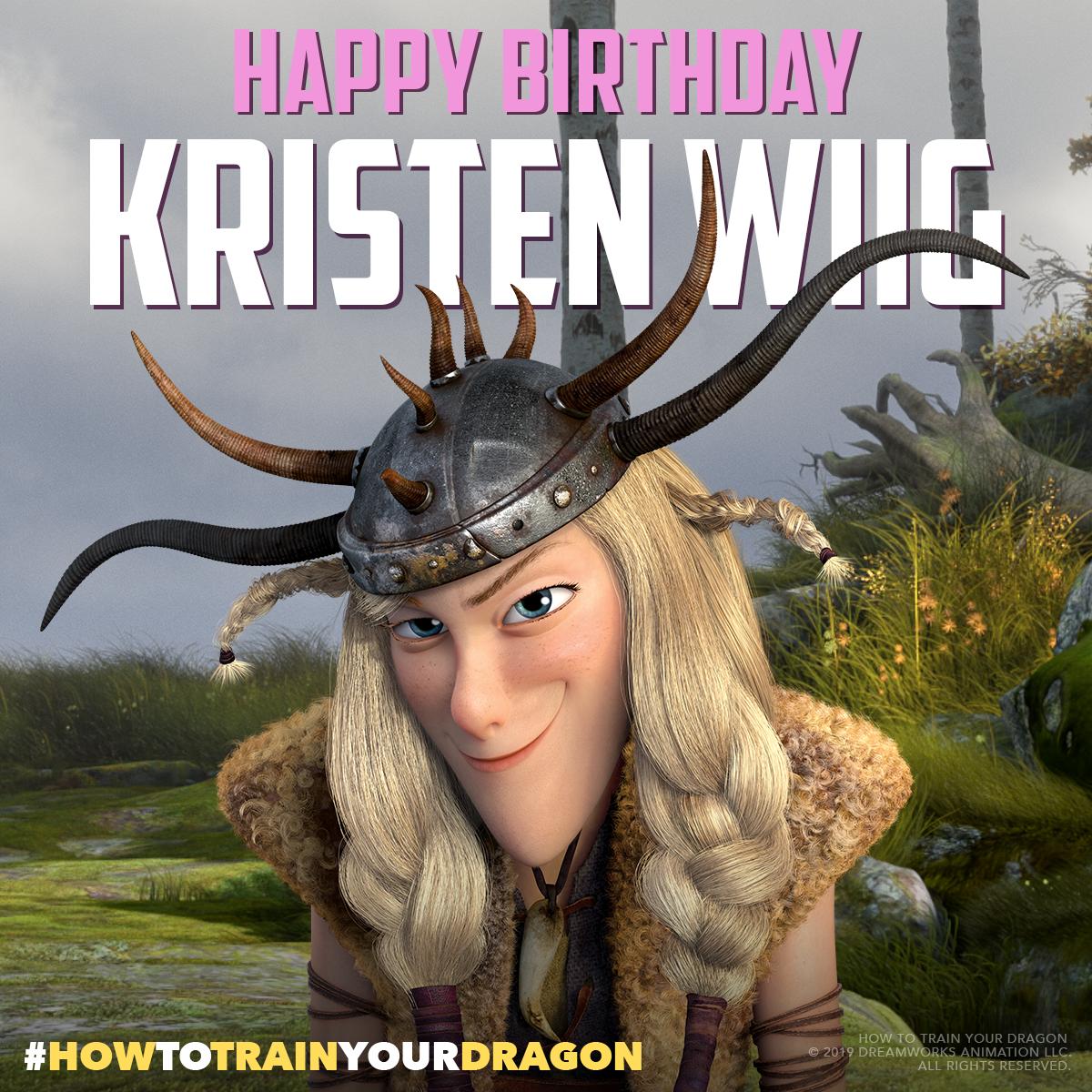 She s a little Ruff around the edges, but we still love her! Happy birthday, Kristen Wiig! 