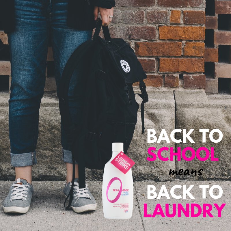 Start the school year strong with Zero Odor® Laundry ✏️ Get a special deal by ordering our 3-pack today! .
.
.
#backtoschool #odoreliminator #odorremoval #odorremover #smellyclothes #laundry #laundryday #laundryroom #kids #mom #momlife #dirtylaundry