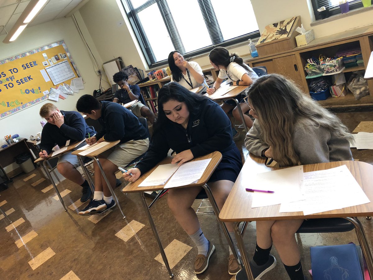 STardiff_ICCP's tweet photo. @ICCatholicPrep juniors writing stories where characters make moral, immoral, nonmoral and amoral decisions.  #EngageEveryday https://t.co/Woni8stbq8