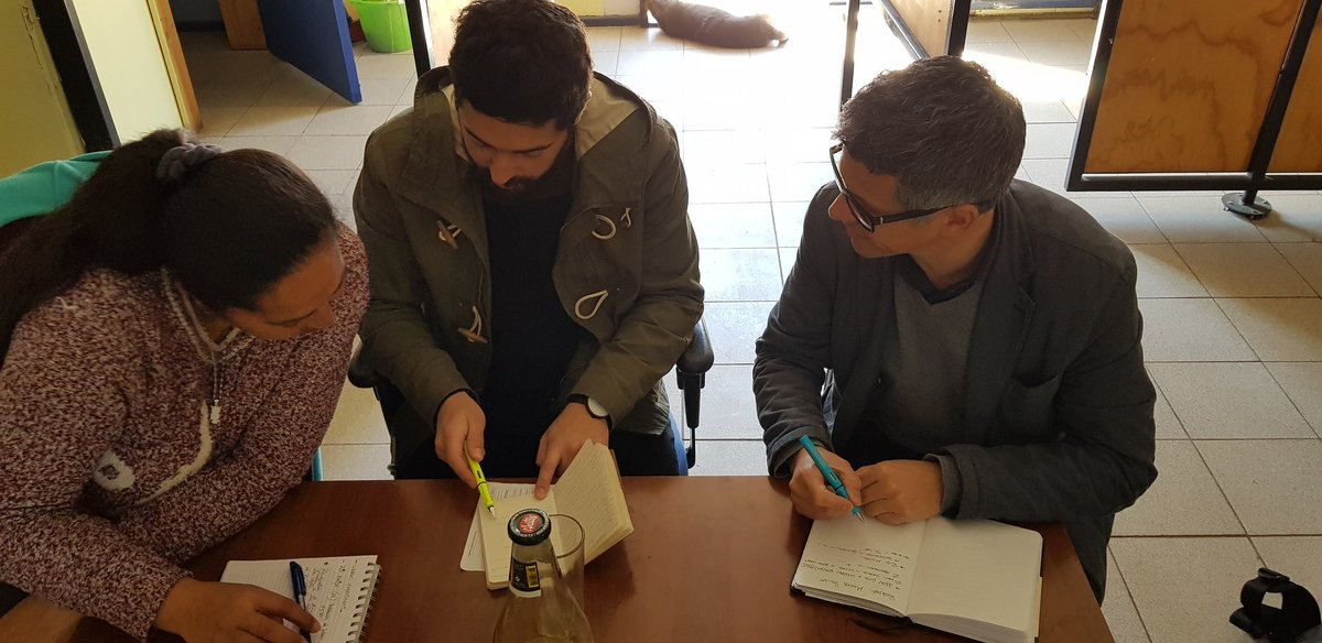 VictorSVenegas's tweet photo. Reunión de coordinación con @lfuentesarce @IEU_T para la entrega del estudio de percepción de seguridad #UrbanExperiment @CedeusChile @Minvu @ServiuRM #PlanMaestroMartaBrunet https://t.co/FjFiAcxau4