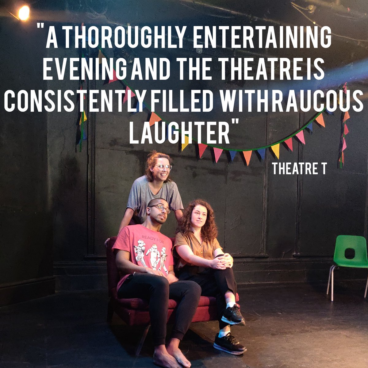 Thank you @TheatreTReviews for our 🌟🌟🌟🌟 review! Check it out here>>> bit.ly/2zkn9oN (and don't forget to book your tickets here >>> bit.ly/2Z9Eb8t!)
