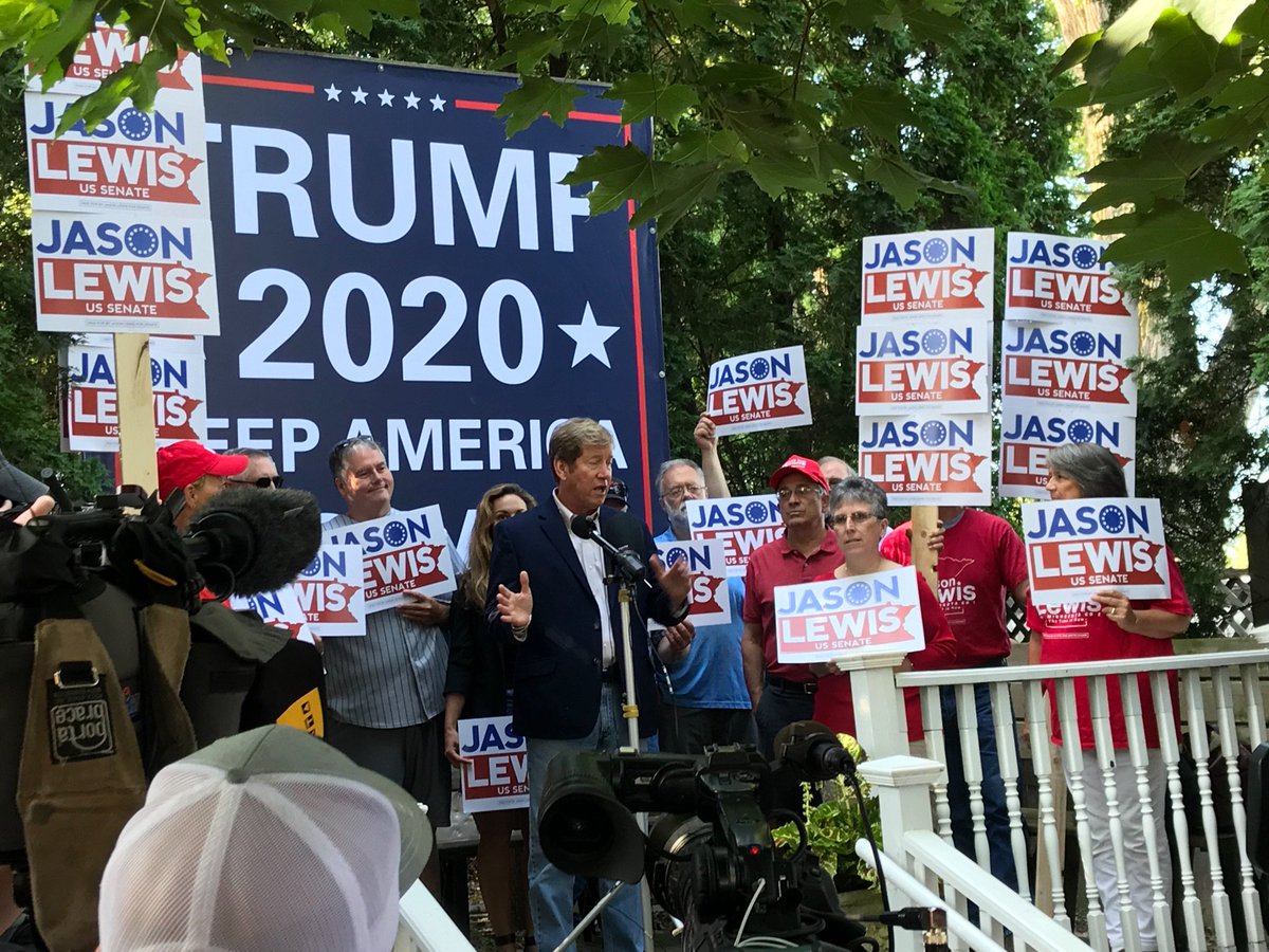 mngop's tweet image. This morning, @LewisforMN announced his run to defeat Senator Tina Flint Smith. Smith has joined the ranks of the far-left, more intent on serving as a roadblock to President @realdonaldtrump instead of serving the people of Minnesota. #mngop