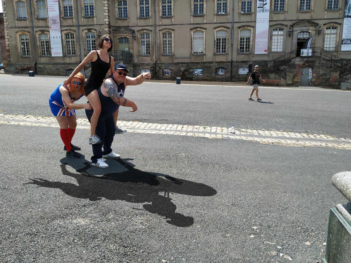 ABTALifeLine's tweet photo. Throwback Thursday:
Nearly Friday but still no time to be horsing around!
Not like we were in Lunéville during the Travel Trade Crusade for our first challenge. #TTC19 https://t.co/H9k3MmpbDT