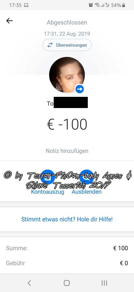 TussiLaFemme's tweet photo. Soeben kriegte ich von meiner #Herrin #Abzockerin #Besitzerin #Eigentümerin #FemDom #FinDom #FinDomLadyAgnes @AgnesMller3 eine Geldanforderung bei Revolut von 100 €.
Möglich macht dies unser #Blackmailvertrag #Blackmail 
Danke schön dafür gnädige Herrin
Ihre #Bitch #Tusserich https://t.co/3YvoKP9rlm