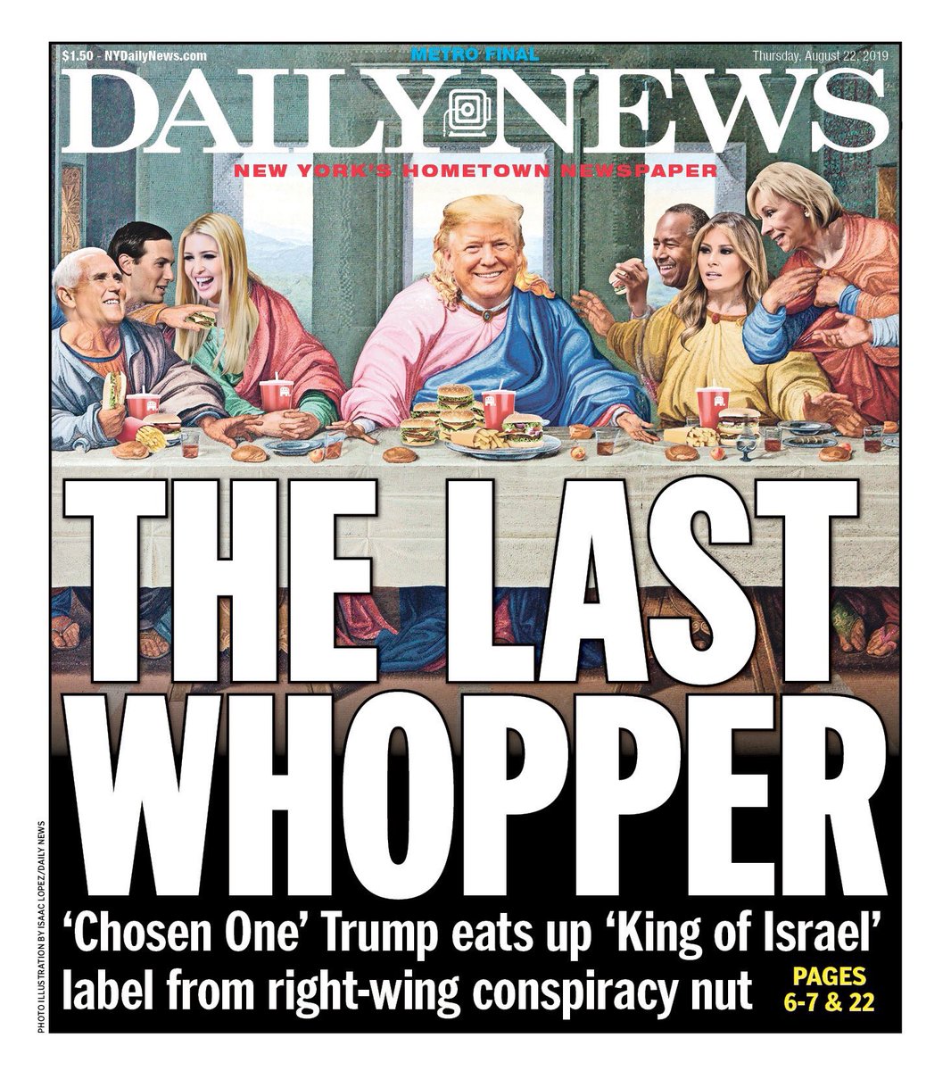petermaer's tweet photo. Probably not “the last whopper” but quite a front page. https://t.co/b7Q20Se0ck