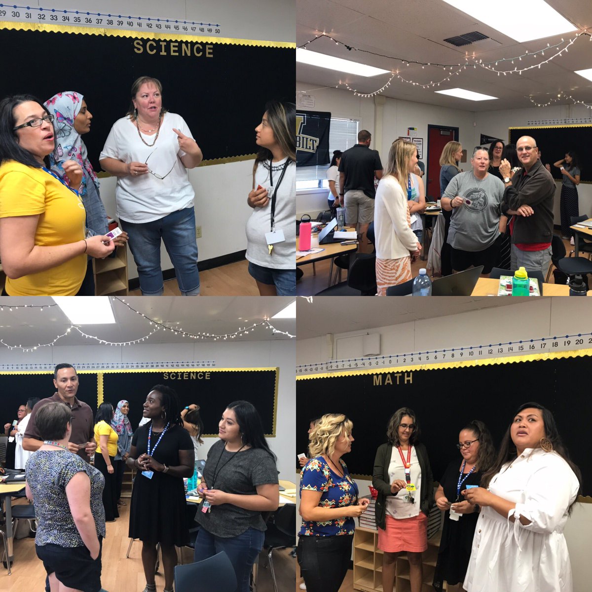 vickiej10's tweet photo. Ice breaker time @Dover_Academy as teachers get together using #climercards to answer some “get to know you questions” woohoo!! #thepowerofnow #back2school @msumarDAIS #weareBACK https://t.co/QzrwVlv2Qt
