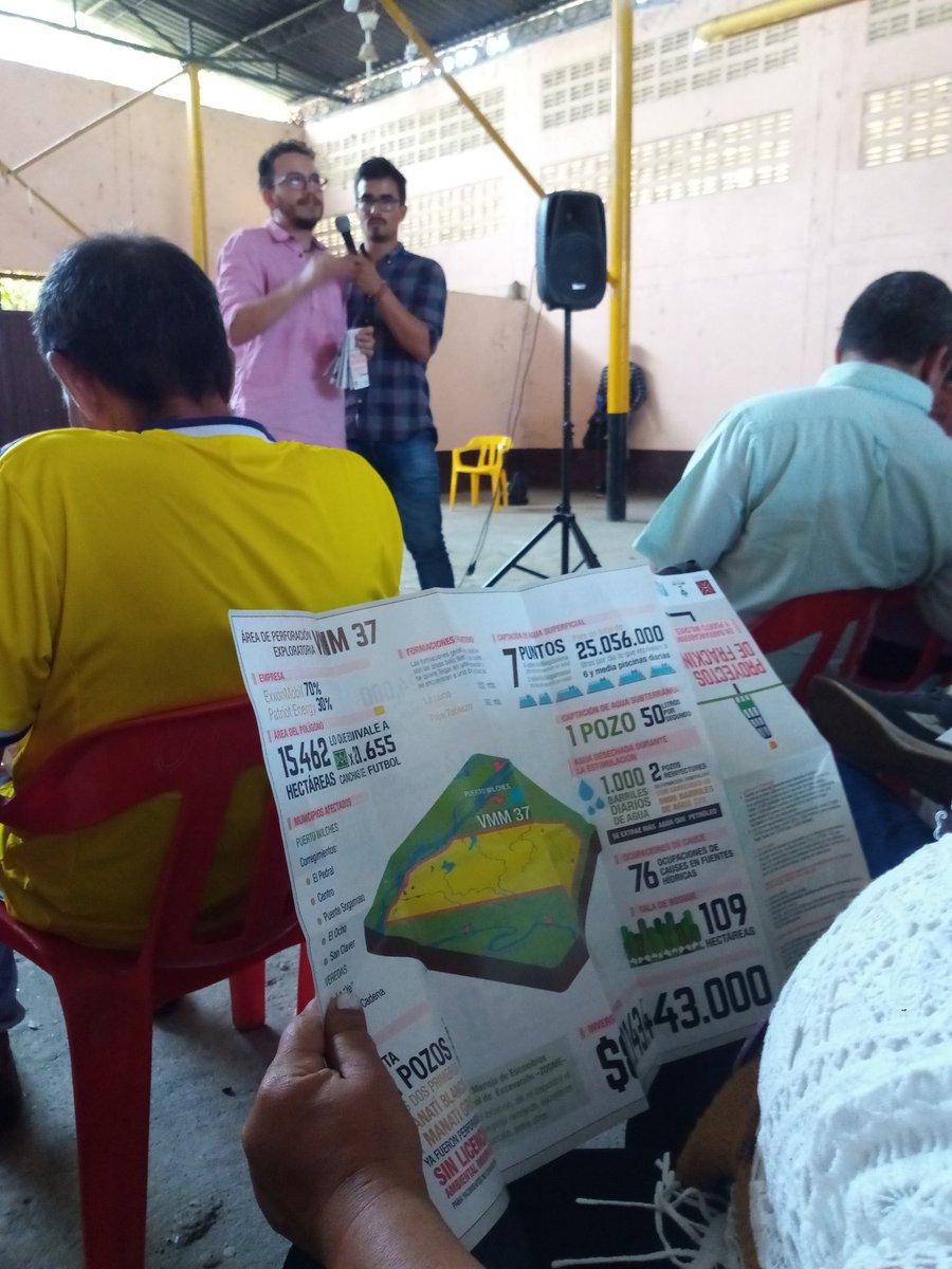 CPodion's tweet photo. Proyectos de fracking en Barrancabermeja y Puerto Wilches.  
Dos áreas de perforación
1. VMM37
2. APE Guane A
#JuevesContraElFracking https://t.co/jarEp2TzLo