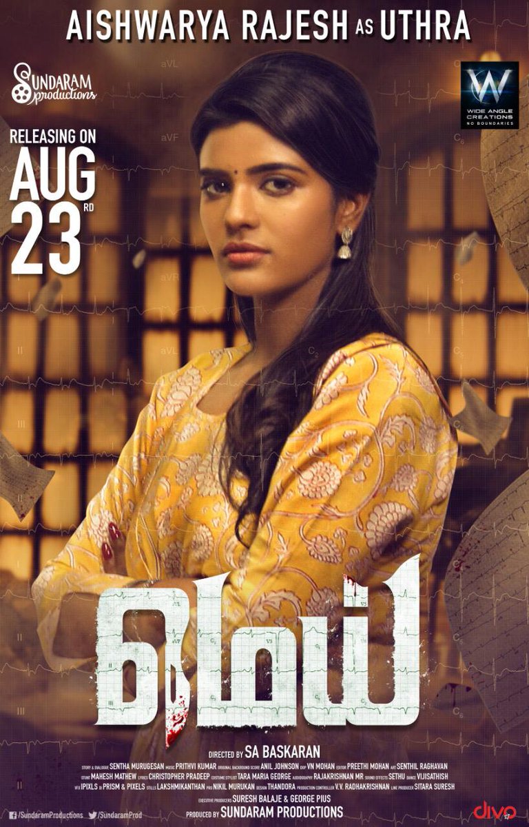 V2Cinemas's tweet photo. #MeiFromTomorrow @aishu_dil as UTHRA!!!
Introducing #NickySundaram @actorkishore @sabaaskar @prithvikumar @PMohan93 @SitaraSuresh @SundaramProd @Wideanglecr @divomovies @onlynikil https://t.co/X22mZRfPUD