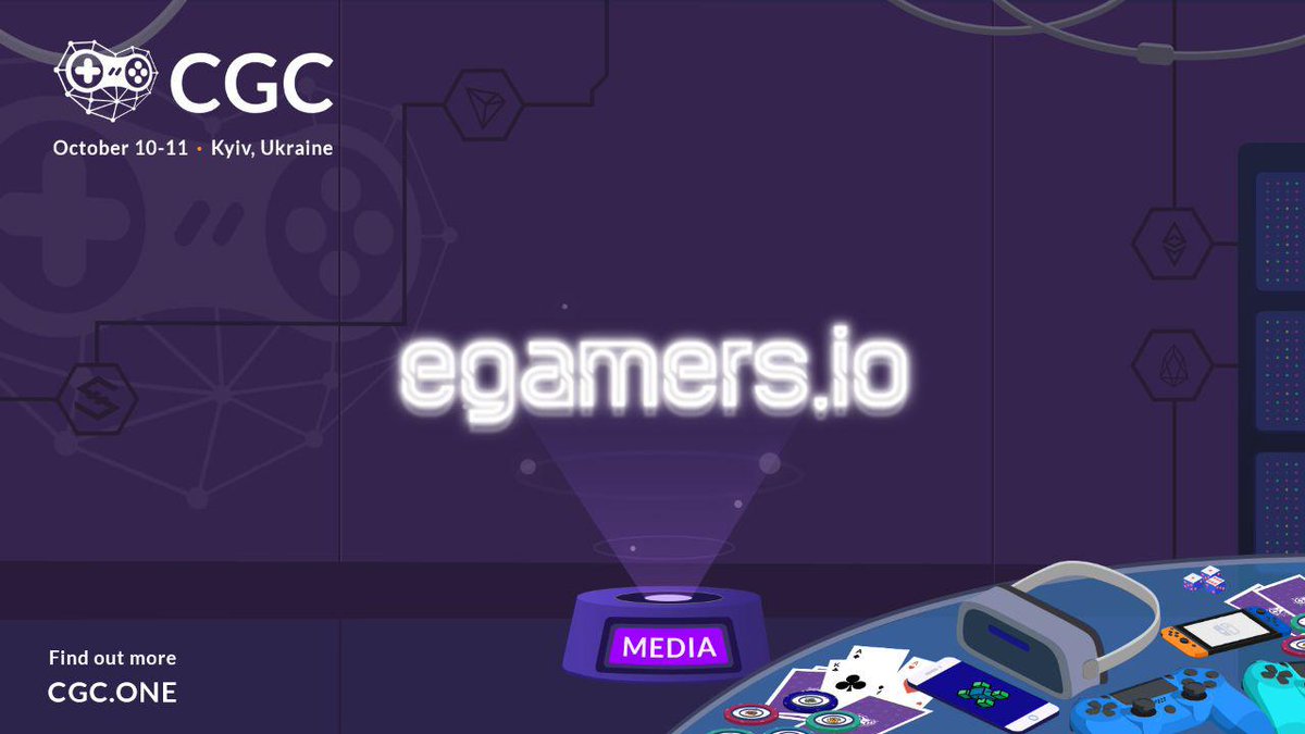 egamers_io's tweet photo. We Are Excited to Attend @CGC_one Conference This October 10 & 11 in Kyiv, Ukraine.
Don't Forget to Grab Your Ticket With The Code CGC_EGAMERS and Receive up to 20% Discount.
Visit: https://t.co/D5PPegMlNK 👈
#BlockchainGames #CryptoGames #CryptoGamesConference #NFT #egamersio https://t.co/yYrAXqKqZV