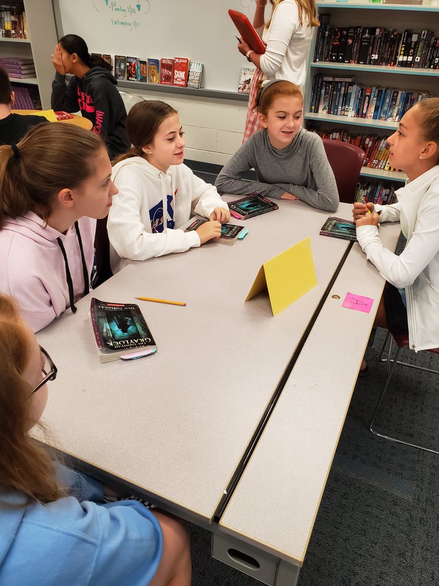 ππ. πΏππΎππ½ ππΎπππ (@msmillswms) on Twitter photo First #bookclub meetings are underway: this group (The Ghost of Graylock by <a href="/danpoblocki/">Dan Poblocki</a>) talked about how the main character Neil stands out from the other characters in this eerie mystery! #WeAreWildwood First #bookclub meetings are underway: this group (The Ghost of Graylock by <a href="/danpoblocki/">Dan Poblocki</a>) talked about how the main character Neil stands out from the other characters in this eerie mystery! #WeAreWildwood