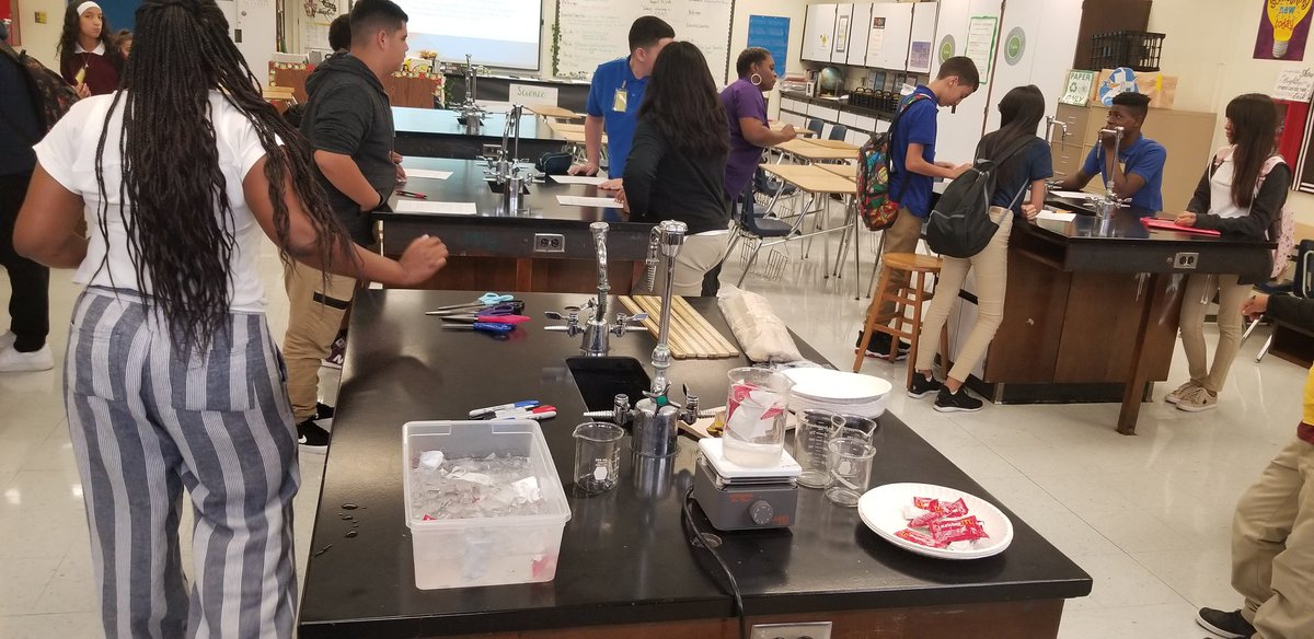 Ms_ITamayo's tweet photo. Our 8th Grade students have fun while completing their lab: The Tomato Race. How will the ketchup temperature affect speed? @MiamiSup @MDCPSSouth @RedlandRoyals @MDCPSSci @Prin_Beckford https://t.co/OVKVwjjqoz