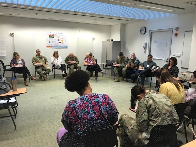 TODD_MEDCOM's tweet photo. Jennifer Higgins and Nate Shivers working with primary care at Vilseck Army Health Clinic honing in on their team cohesion. https://t.co/iBmDnmiqVK