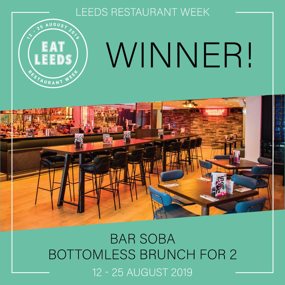 eat_leeds's tweet photo. We have another winner 🎉

Congratulations to Charlotte Ellis on winning the Bottomless Brunch for 2 at @barsoba_ 🥂

#LeedsRestaurantWeek https://t.co/EVqEsCcCm9