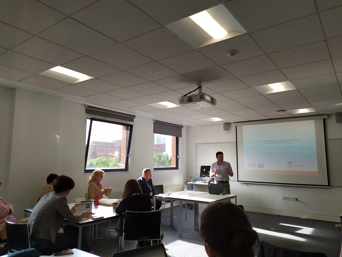 ChiefH2020's tweet photo. Anton Popov is now presenting findings of his research at #ESA2019  #chiefproject titled "Re-defining #heritage and making sense of #Brexit in the #European City ot #Culture" @CCISC_AstonUniv @AstonUniversity #culturalheritage https://t.co/IJXToEDA8T
