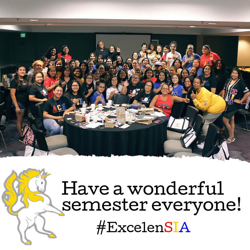 HermandadDeSIA's tweet photo. #Study hard and make #memories because it goes by quickly. #Fall2019 #Educationiskey #Collegelife #academics #ExcelenSIAβ€οΈππ https://t.co/CJ4d42ijyV